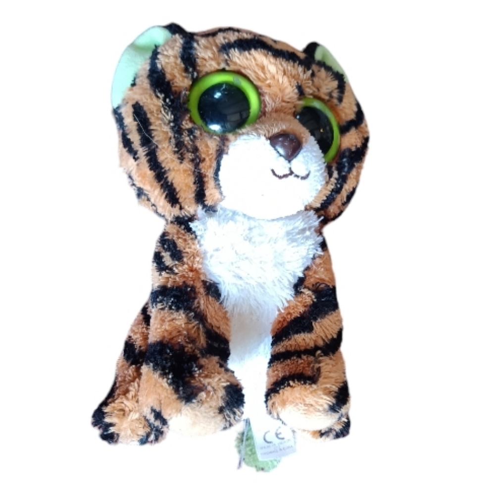 5/$25 TY Tiger Kids Toy Stuffed Animal Big Eyes Original Vintage